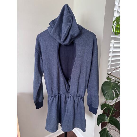 Free People Movement Long Sleeve Fleece Shorts Romper NWT - Picture 4 of 4